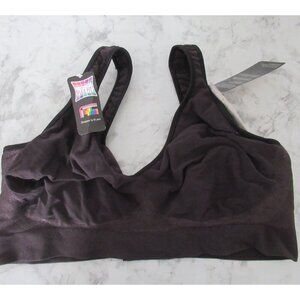 New Bali Bralette Bra 2XL Black Cool Comfort Wireless Wire Free